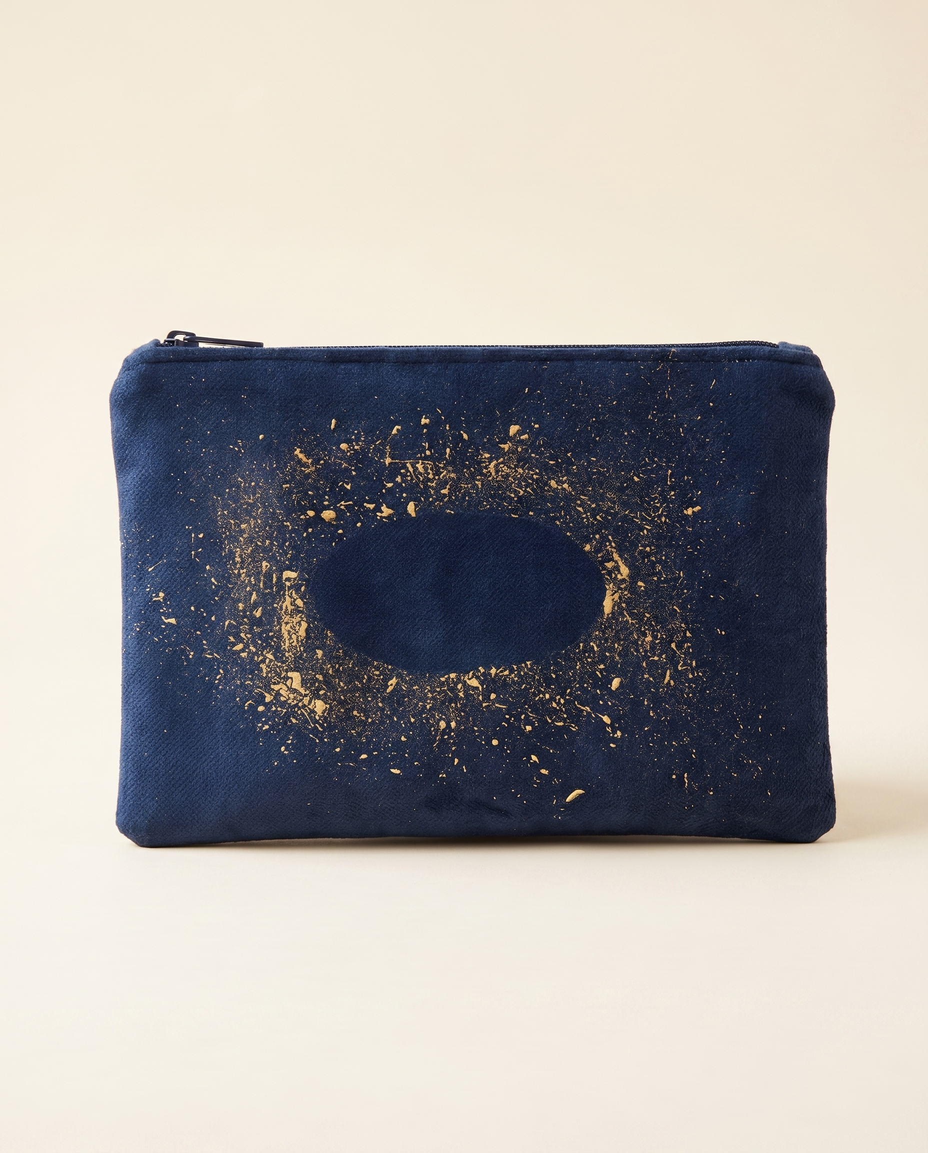 Make-up bag gold splash
